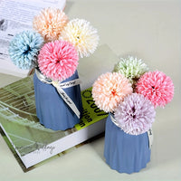 5pcs Artificial Chrysanthemum Ball Flowers Luxurious Weddings