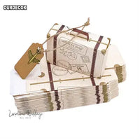 Elegant Travel Suitcase Candy Boxes Luxurious Weddings