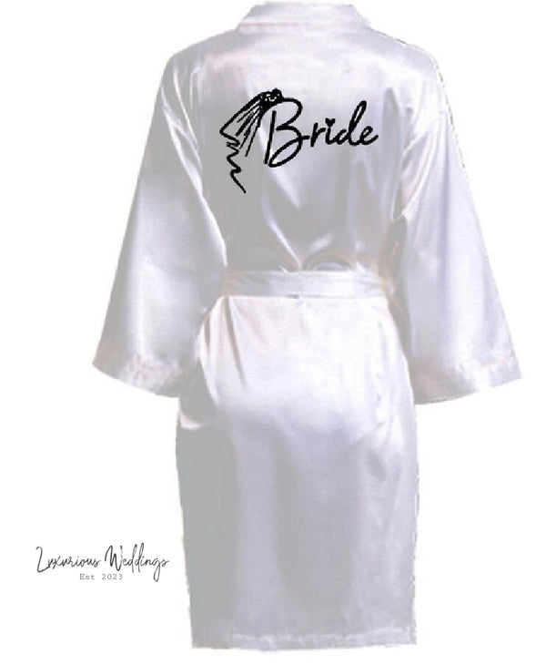 Team Bride Satin Robe Luxurious Weddings