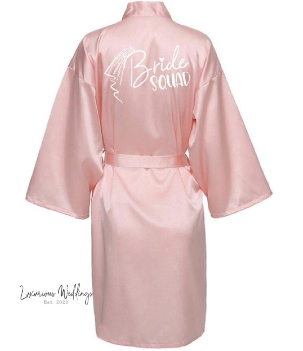 Team Bride Satin Robe Luxurious Weddings