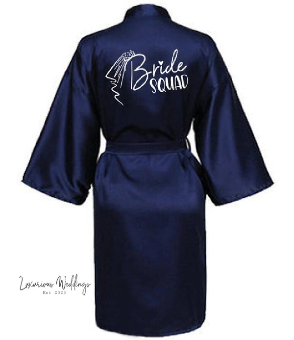 Team Bride Satin Robe Luxurious Weddings