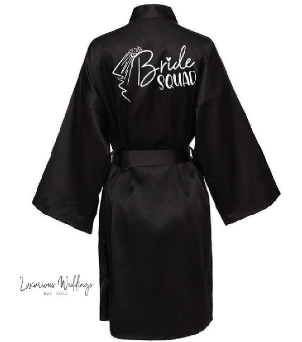 Team Bride Satin Robe Luxurious Weddings