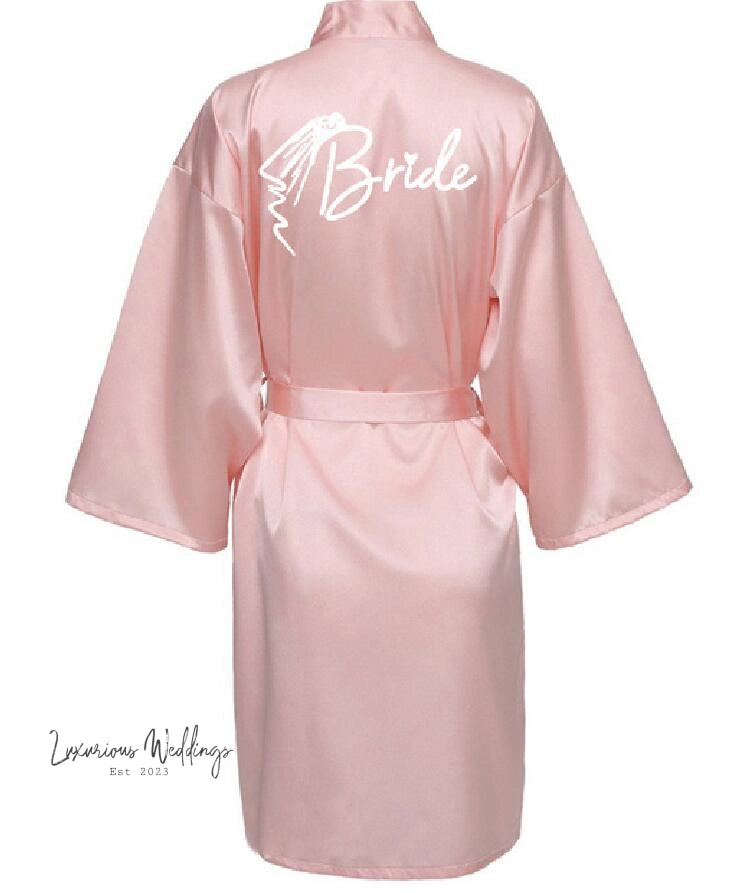 Team Bride Satin Robe Luxurious Weddings