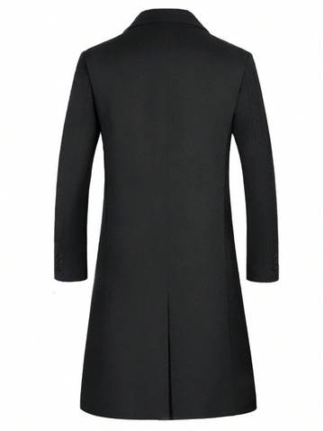 Men's Simple Plain Long Sleeve Woolen Shirt For Daily Wear Men Overcoats Luxurious Weddings