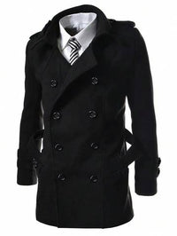 Men's 1pc Double Breasted Overcoat