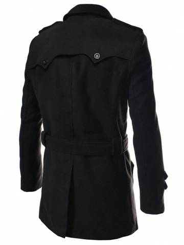 Men's 1pc Double Breasted Overcoat Men Overcoats Luxurious Weddings