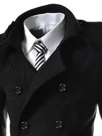 Men's 1pc Double Breasted Overcoat