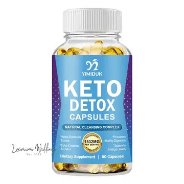 a bottle of keto detox capsules