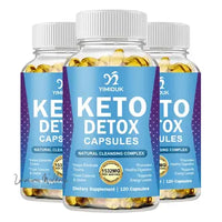 three bottles of keto detox capsules