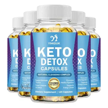 three bottles of keto detox capsules