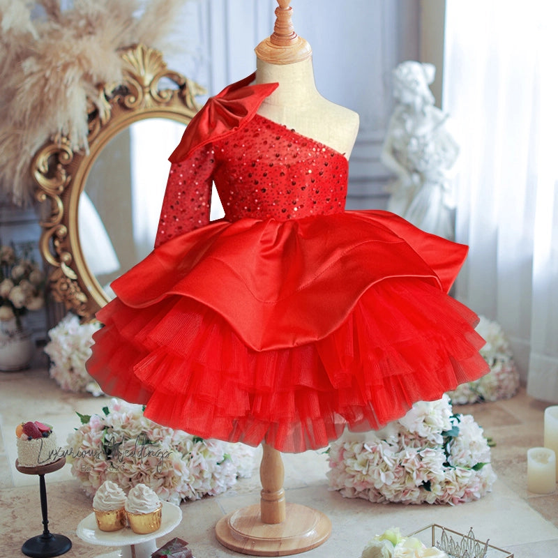 Girl's Lace Princess Dress girls formal dress Luxurious Weddings