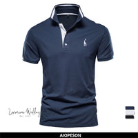 High Quality Men's Giraffe Polo Shirt Luxurious Weddings