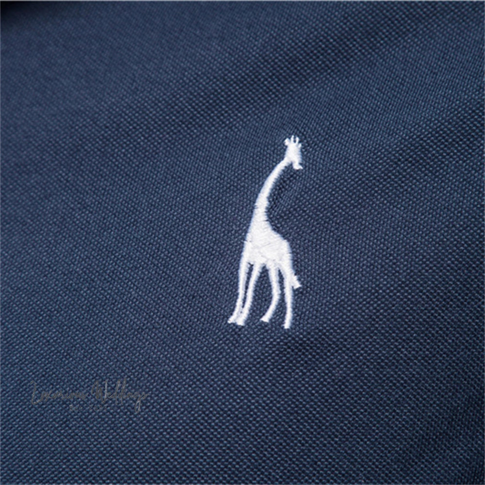 High Quality Men's Giraffe Polo Shirt