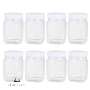 Airtight Plastic Storage Jars 8pcs Set Luxurious Weddings