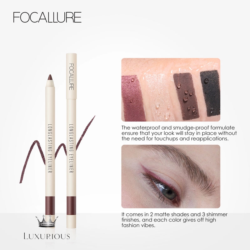 FOCALLURE Gel Eyeliner Pencil - Long Lasting & Waterproof