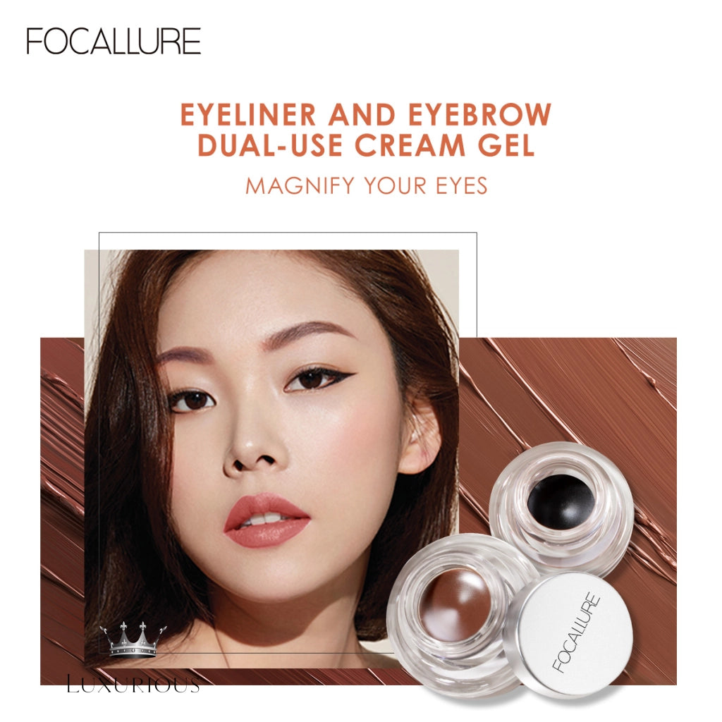 Focallure Waterproof Gel Eyeliner & Eyebrow Cream Luxurious Weddings