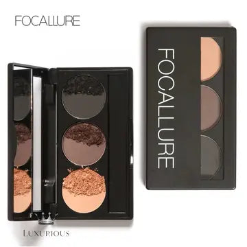 FOCALLURE 3-Color Brow Powder Palette Luxurious Weddings