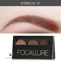 FOCALLURE 3-Color Brow Powder Palette Luxurious Weddings