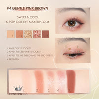 FOCALLURE 5 Colors Shimmer Eyeshadow Palette