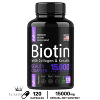 Keratin Supplement with Collagen, Biotin - Vitamins for Hair, Skin and Nails Luxurious Weddings