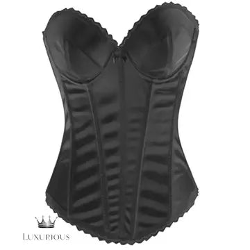 High Quality Adjustable Body Shaper Corset - Black/White Lace Bridal Bustier