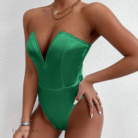 Bodysuit Shapewear Deep V-Neck Body Shaper Thong Shapers Waist Trainer Women Push Up Slimming Corset Top ClubWear For Women Luxurious Weddings