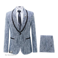 Luxury Purple Tuxedo Suit 2-Piece Set Luxurious Weddings