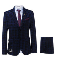 Luxury Purple Tuxedo Suit 2-Piece Set Luxurious Weddings