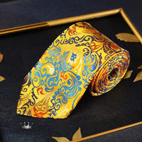 Luxury Dragon Necktie - Classic Office Business Gift Luxurious Weddings