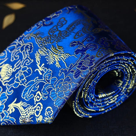 Luxury Dragon Necktie - Classic Office Business Gift Luxurious Weddings