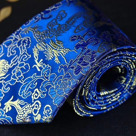 Luxury Dragon Necktie - Classic Office Business Gift Luxurious Weddings