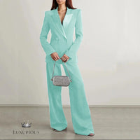 Elegant Double Breasted Women's Suit Set Luxurious Weddings