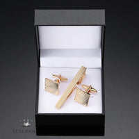 Men's Copper Flower Cufflink Box Set Luxurious Weddings