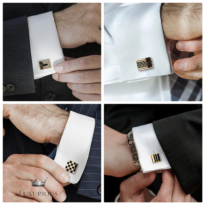 Elegant Men's Cufflinks Gift Set Cufflinks Luxurious Weddings