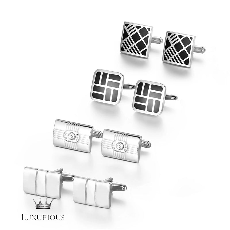 Elegant Men's Cufflinks Gift Set Luxurious Weddings