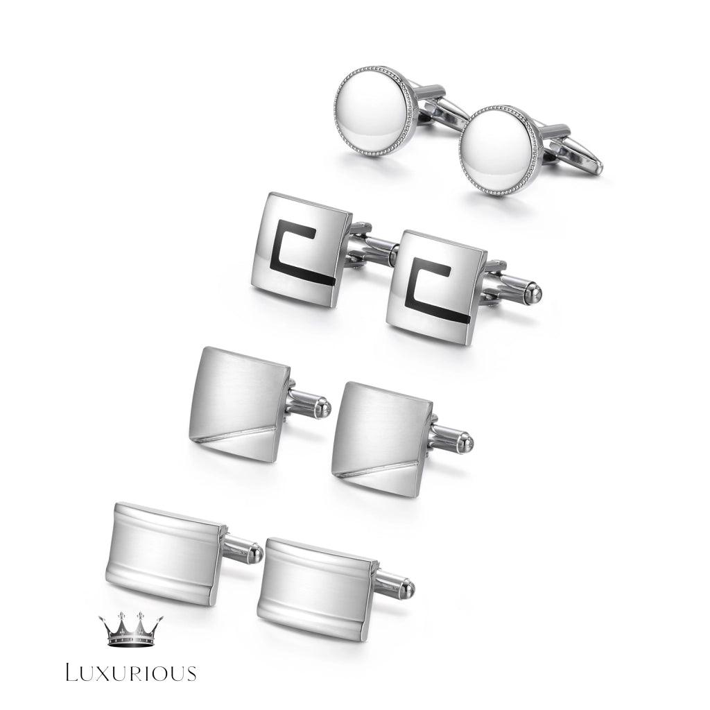 Elegant Men's Cufflinks Gift Set Luxurious Weddings