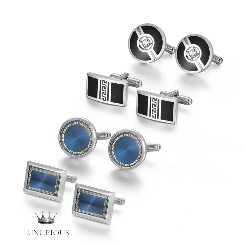 Elegant Men's Cufflinks Gift Set Luxurious Weddings