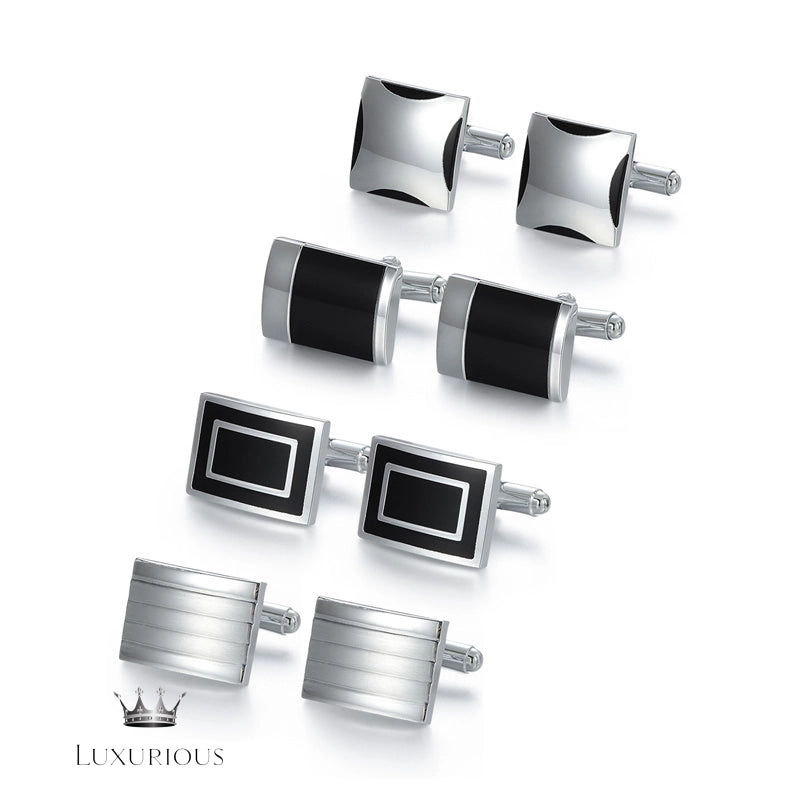 Elegant Men's Cufflinks Gift Set Luxurious Weddings