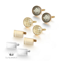 Elegant Men's Cufflinks Gift Set Luxurious Weddings