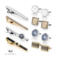 Luxury Tie Clips & Cufflinks Set Cufflinks Luxurious Weddings