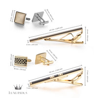 Luxury Tie Clips & Cufflinks Set