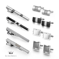 Luxury Tie Clips & Cufflinks Set Luxurious Weddings