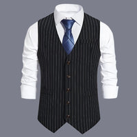 pin striped vest