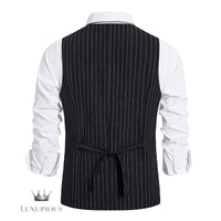 Luxury Striped Wedding Vest Suit waistcoat Luxurious Weddings