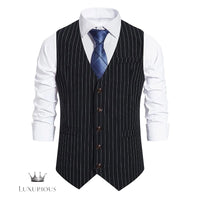 Luxury Striped Wedding Vest Suit waistcoat Luxurious Weddings