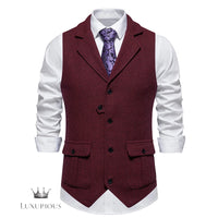 Formal Business Wedding Men's Vest - waistcoat Luxurious Weddings