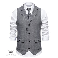 Formal Business Wedding Men's Vest - waistcoat Luxurious Weddings