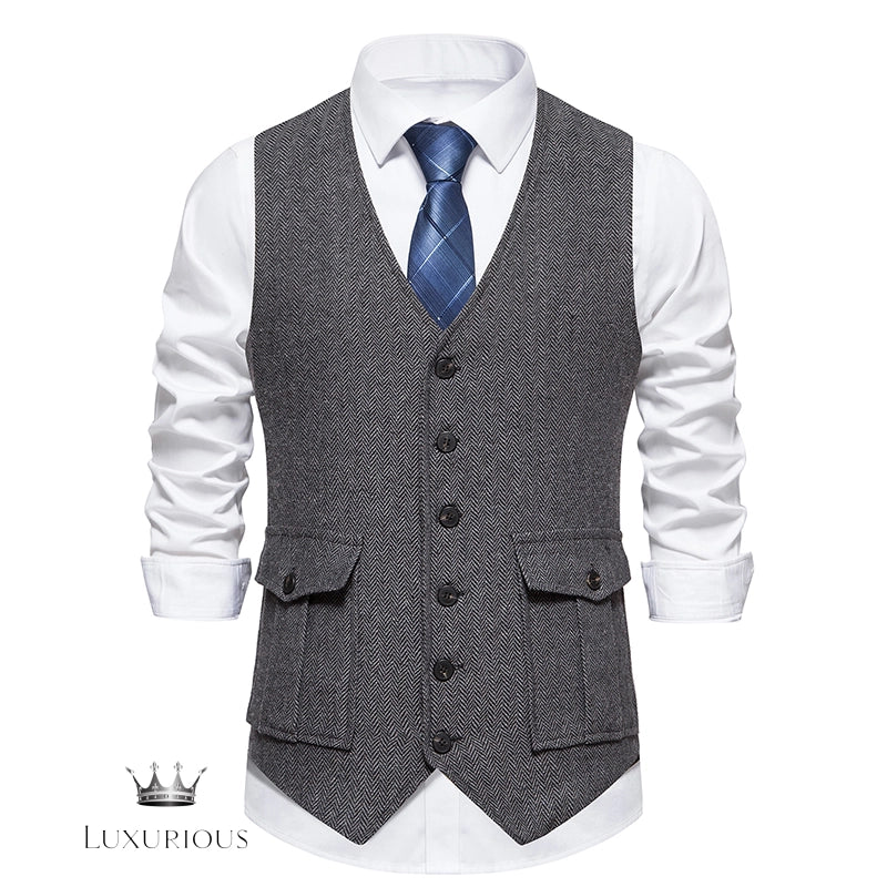 Formal Business Wedding Men's Vest - waistcoat Luxurious Weddings