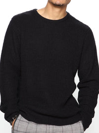 Men's Full Size Round Neck Long Sleeve Sweater Plus Size mens sweatshirts Luxurious Weddings