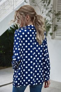 Polka Dot Long Sleeve Blazer blazers Luxurious Weddings